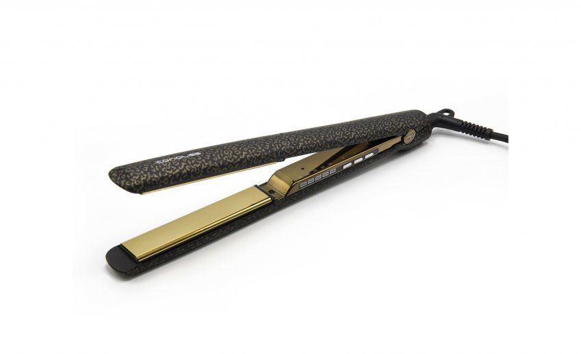 plancha de pelo corioliss c3 gold leopard soft touch
