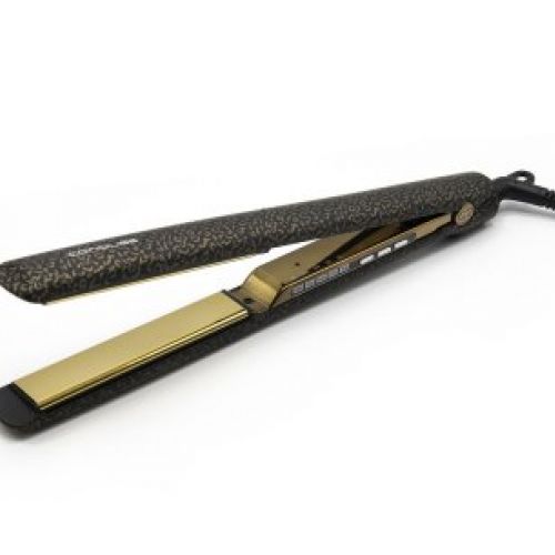 plancha de pelo corioliss c3 gold leopard soft touch